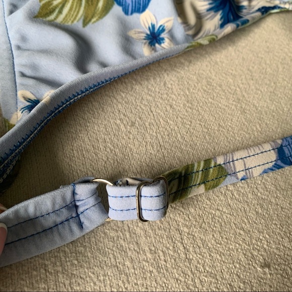 Y2K Costa del Sol Floral Halter Tankini Top - Picture 7 of 10